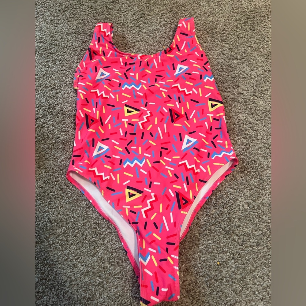 80’s one piece bathing suit